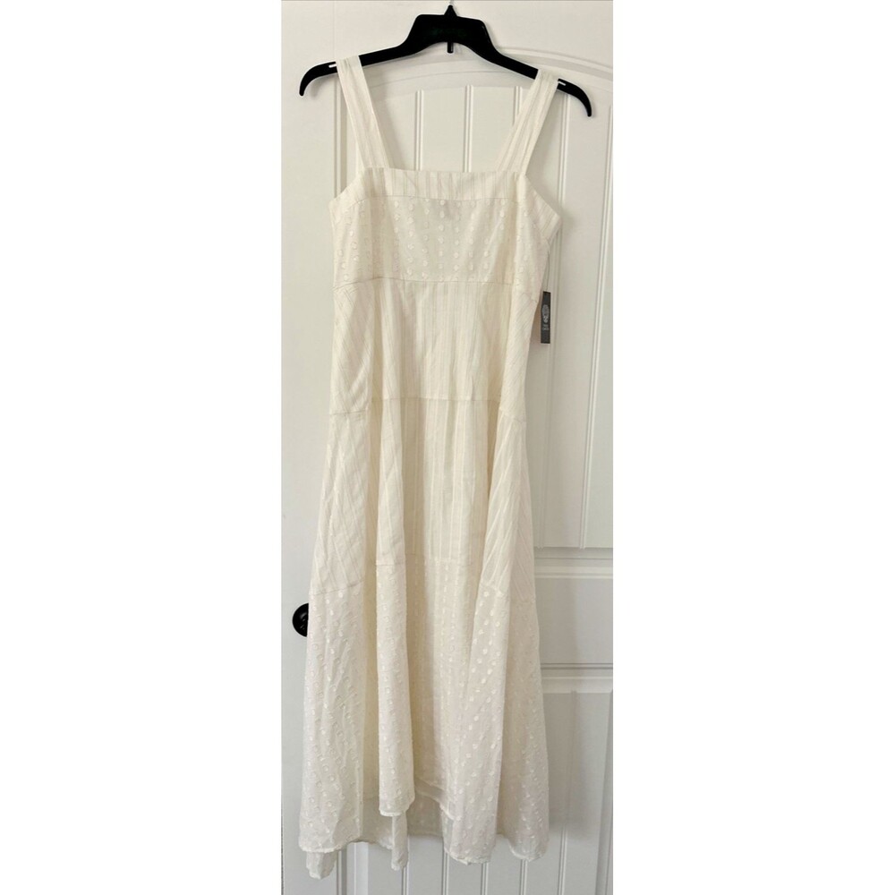 Vince Camuto Women's Printed Square-Neck Smocked-Back Sleeveless Maxi Dress M - Picture 2 of 8